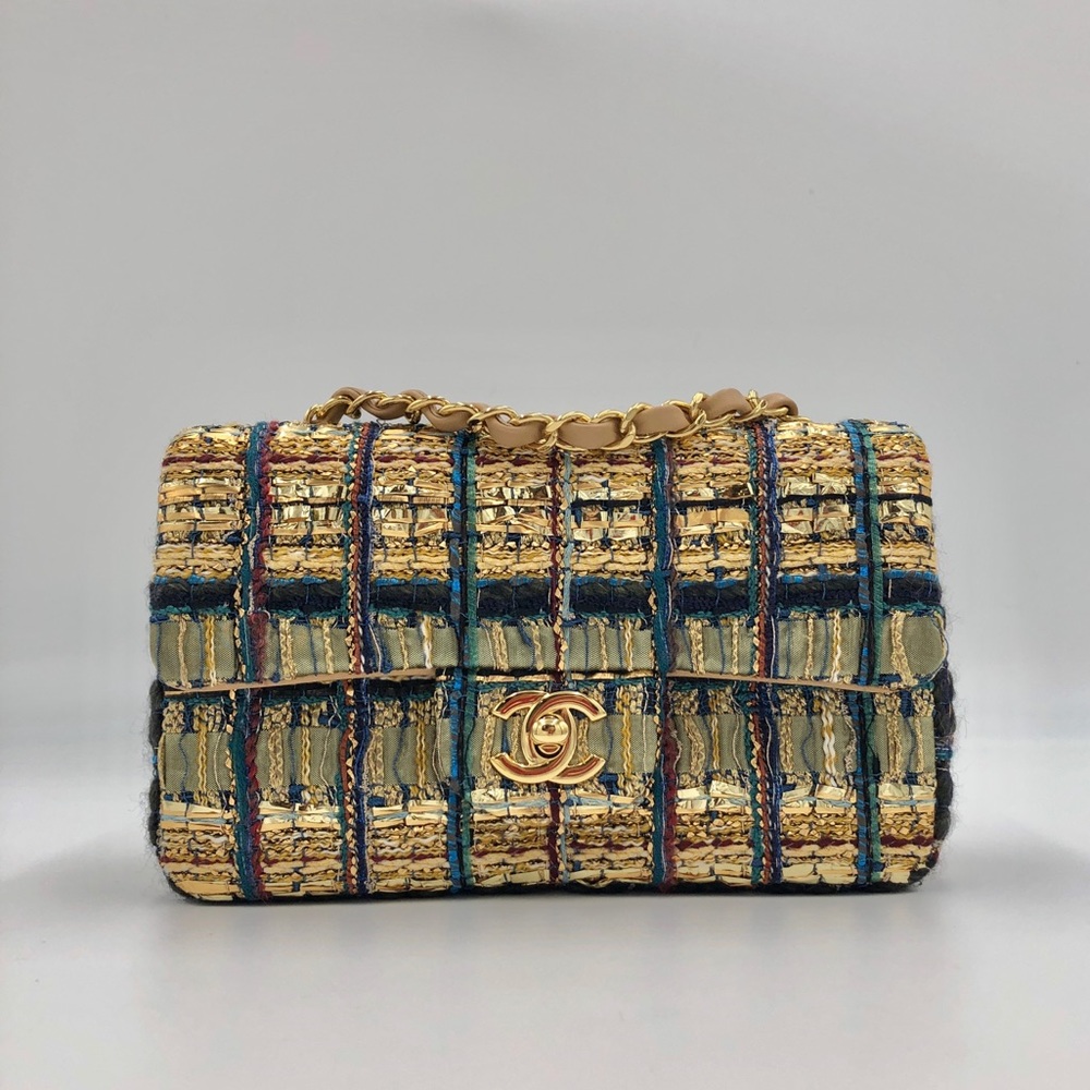 Chanel 19A Egyptian Tweed Mini Flap bag